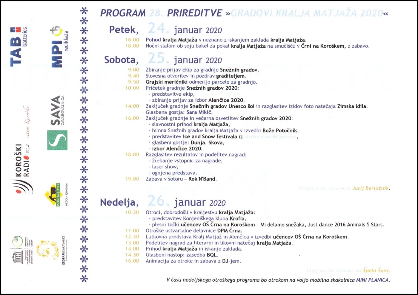 GRADOVI KRALJA MATJAŽA 2020